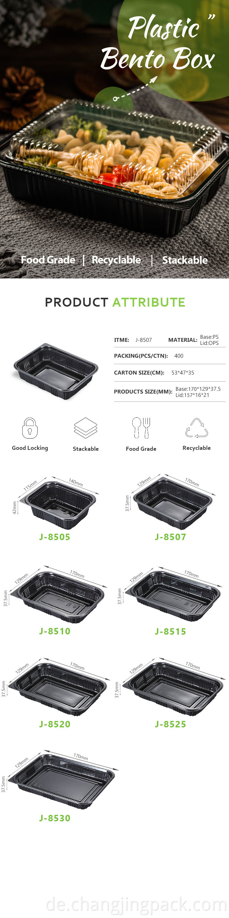 plastic containers for food